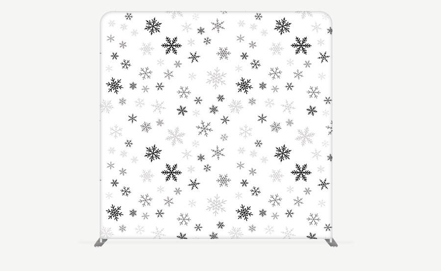 Flurry snowflake backdrop