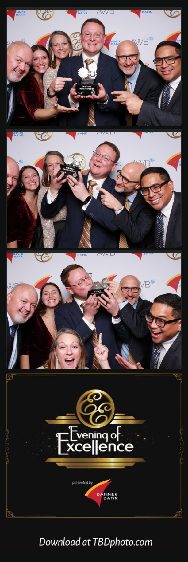 Corporate event photo booth print strip